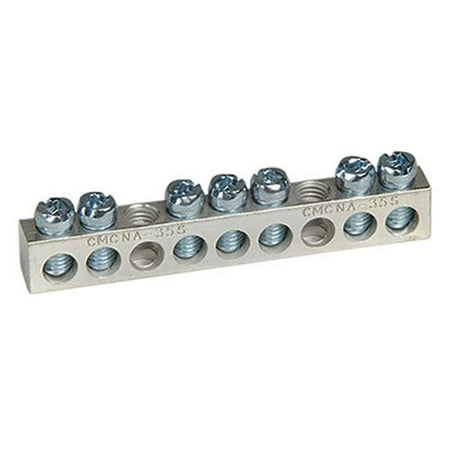 Center Load Bar (PK7GTACP 7 Terminal Ground Bar Kit, Used in load centers, CSED devices and NQOD and NF panel boards By Square D by Schneider)