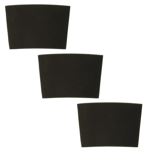 3-Pack DXVA19-1600 Foam Filter,Compatible with DEWALT Wet & Dry Vacuums 6-16 Gallon DXV06P DXVC6910 DXV09P DXV10P DXV10PL DXV10SA DXV12P DXV14P DXV16P, Washable Reusable High Efficiency.