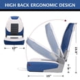 thumbnail image 3 of DSSTYLES One Pair Marine High Back Folding Boat Seat (2 Seats), 3 of 7