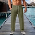 thumbnail image 2 of Kcolen Casual Pants for Men Relaxed Fit Men's Casual Trousers with Elastic Waist Relaxed Fit Lightweight Breathable for Daily Comfort Wear, 2 of 9