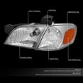 thumbnail image 5 of DNA Motoring For 97-05 Chevy Venture Montana Chrome Amber Corner Headlight Lamps Pair, 5 of 7