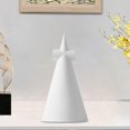 thumbnail image 6 of guohui Ceramic Ornament Bedroom Indoor Creative Collectible Geometric Cone Ornament white, 6 of 9