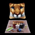 thumbnail image 1 of Almohada Funda Manualidades Hugo 17x17 Pillow Latch Hook Rug Kit, 1 of 9