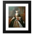 thumbnail image 2 of Louis Silvestre the Elder 20x24 Black Modern Framed Museum Art Print Titled - Portrait of Maria Josepha of Austria, 2 of 5