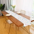 thumbnail image 2 of Yayeee Table Runner 90 inches Long Home Kitchen Dinning Party Decoration, White Retro Pattern, 2 of 7