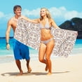 thumbnail image 6 of Boovnll Beach Towels, Quick Dry Sand Free Microfiber Oversized Beach Towel Lightweight for Beach Yoga Gym Pool, Beach Accessories, 30x60", 6 of 8