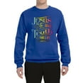 thumbnail image 2 of Wild Bobby, Jesus Is The Way John 14:6 Bible Verse, Inspirational/Christian, Unisex Crewneck Graphic Sweatshirt, Royal, 2XL, 2 of 3