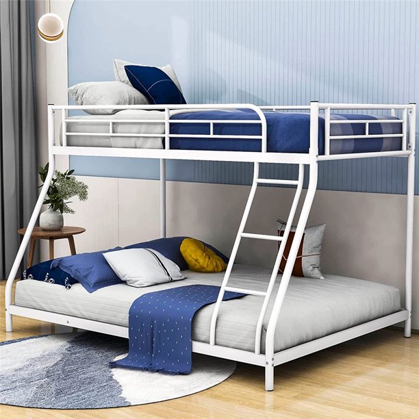 Bunk Beds for Kids, Metal Bunk Beds Twin over Full, Heavy Duty Twin