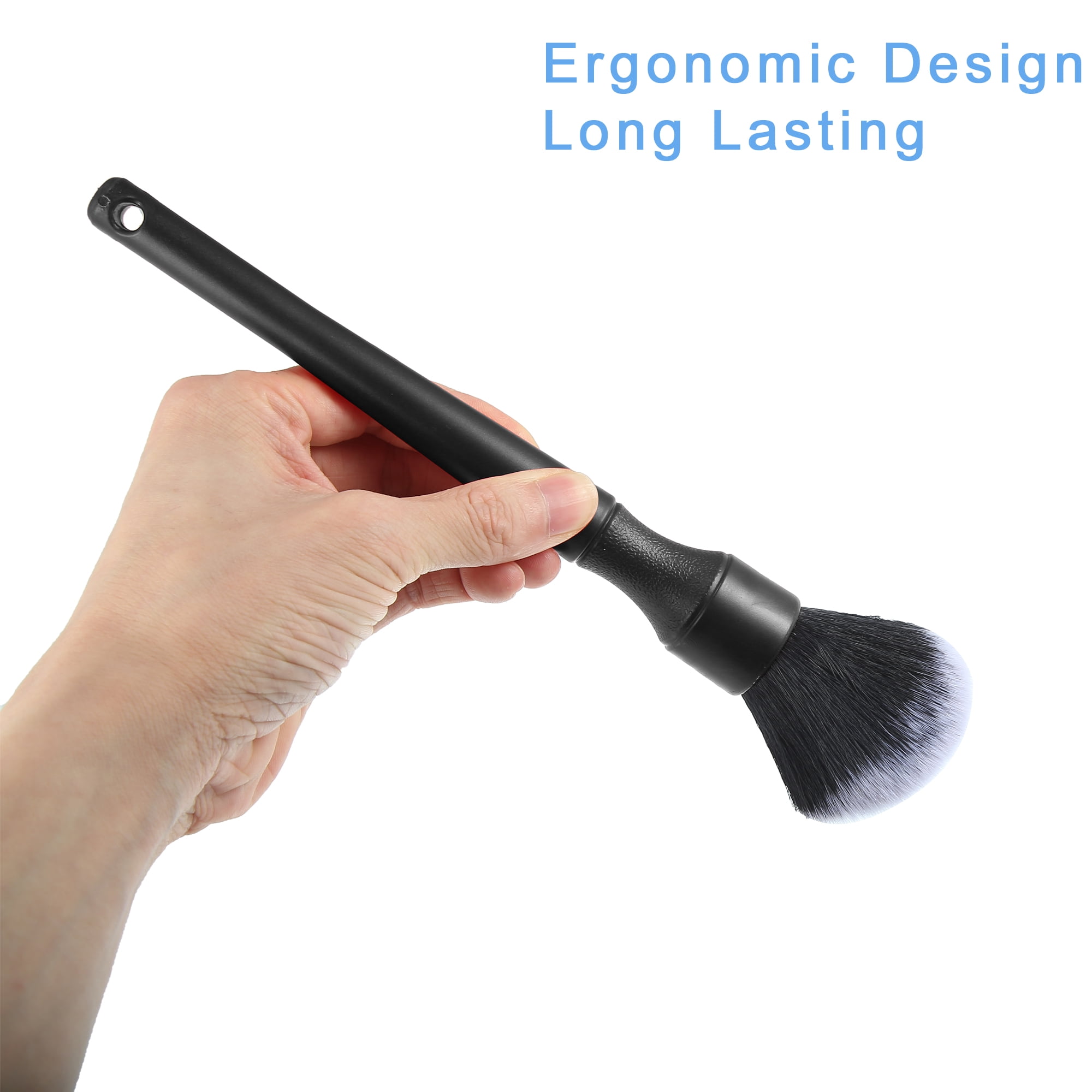 Unique Bargains Car Detailing Bristles PBT No Scratch Cleaning Brush 230mm Black