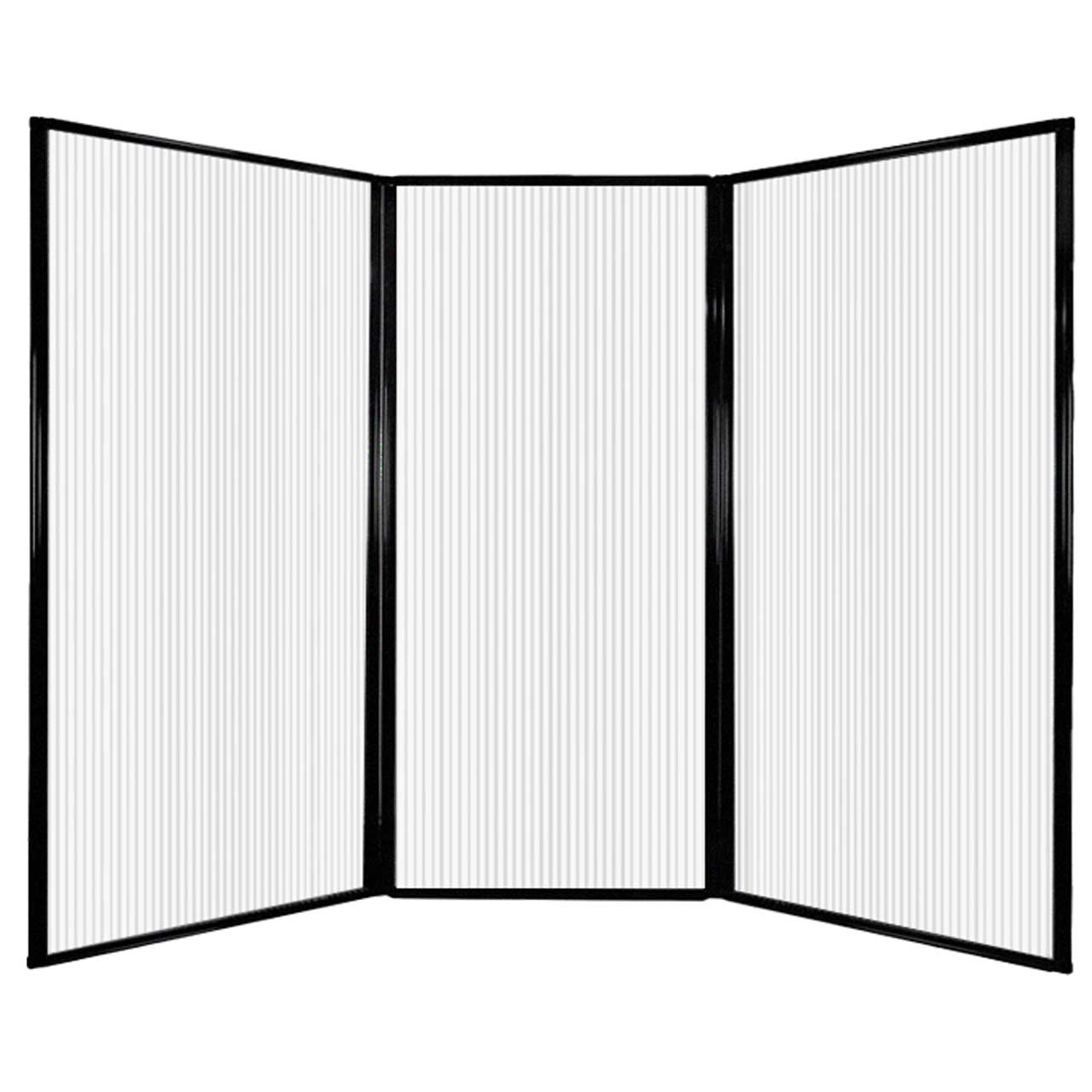 Versare Polycarbonate Privacy Screen Folding Panel | 3 Panels | 7'6" Wide x 5'10" Tall Opal - image 1 of 7