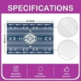 thumbnail image 4 of 18"x12" Southwest Native Design Placemats Set of 4 Girls Southwestern Geometric Table Place Mats,Tribal Placemat for Kitchen Dining Table Decor Indoor Outdoor Blue, 4 of 4
