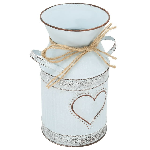 Florero Decorativo, Florero De Hierro Galvanizado Floreros En Forma De Corazón Decoración Del Hogar Para Interior Para Exterior Para El Hogar