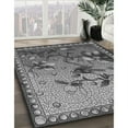 thumbnail image 3 of Ahgly Company Machine Washable Indoor Square Transitional Dark Gray Area Rugs, 8' Square, 3 of 7