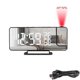 thumbnail image 1 of Projector clock with temperature Mirror/black, 1 of 5