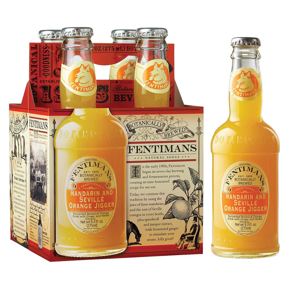 Fentimans Botanically Brewed Mandarin and Seville Orange Jigger Soda, 9