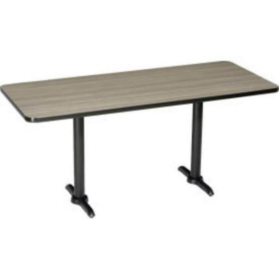 Global Industrial 695801CL Interion Counter Height Restaurant Table - 72 x 30 in. - Charcoal