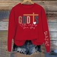 thumbnail image 3 of Christian Sweatshirts for Women 2025 Long Sleeve Crewneck Bible Verse Sweatshirt Pullover Tops Fall Winter Outfits, 3 of 4
