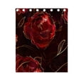 thumbnail image 5 of Red Roses Curtains Black Out 63 Inch Length Curtains for Sliding Glass Doors Bedroom Living Room 2 Panels Set, 5 of 5