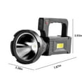 thumbnail image 3 of Rechargeable LED Camping Lantern Flashlight with COB Work Light, USB Charging, Wall-Mount/Desktop Hanging, Warm & White Light Modes, Power Indicator for Outdoor Emergency Work, 3 of 9