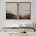thumbnail image 2 of IDEA4WALL Framed Canvas Print Wall Art Set Abstract Neutral Landscape Subtle Brown and Gray Tones Modern Minimalist Style Digital Art Relax/Calm Contemporary for Home Decor - 24"x36"x2 Natural, 2 of 5