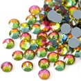 thumbnail image 5 of Dowarm 1440 piezas de diamantes de imitación de cristal Hotfix cristales Hot Fix para manualidades, ropa, cristal de cristal plano para decoración de gemas redondas (Vitrail Medium SS16), 5 of 5