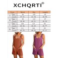 thumbnail image 5 of XCHQRTI Women's Summer Short Rompers Sleeveless Overalls Casual Jumpsuit with Pockets, 5 of 8
