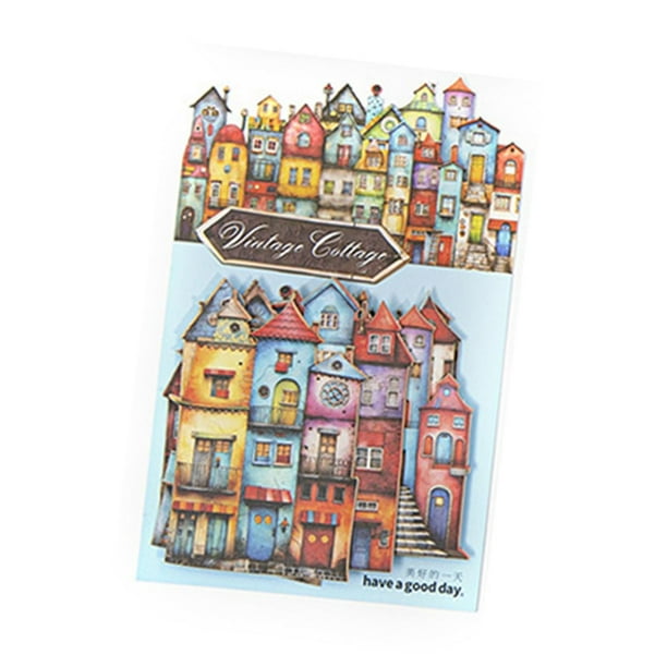 15 pegatinas decorativas de cartulina y papel para álbumes de recortes para decorar proyectos DIY Estilo D