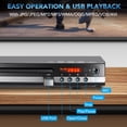 thumbnail image 6 of SPEEDWOW DVD Player for TV with Remote Control, 1080P HD DVD Player for Home with HDMI & AV Cable, All Region Free, Breakpoint Memory, Support PAL/NTSC System, 6 of 10