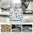 thumbnail image 6 of Yayeee Ashtray with Lid for Cigarette Smokeless Stainless Steel Home Ash Holder, Colorful Cartoon Graphic, 6 of 7