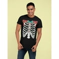 thumbnail image 4 of Old Glory Mens Halloween Day of the Dead Skeleton Costume Short Sleeve Graphic T Shirt, 4 of 6
