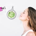 thumbnail image 3 of Agiferg Silver Hollow Alloy Aromatherapy Essential Oil Diffuser Necklace Box Pendant, 3 of 5