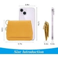 thumbnail image 5 of Slim Leather Wallet For Women Small Credit Card Holder With Coin pocket, ID Window, Keychain, 5 of 7