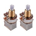 thumbnail image 1 of Yeacher Electric Guitar Bass Copper Potentiometer Push Pull Tone Switch Pots 2pcs, 1 of 6