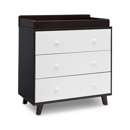 Delta Children Ava 3 Drawer Dresser With Changing Top Black Delta Children Ava 3 Drawer Dresser With Changing Top Black Espresso White Com