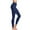 Dark Blue C, variant on Zpanxa Yoga Pants Women High Waisted Workout Leggings Casual Solid Color Elastic Waist Pants Trousers Stretchy Cargo Pants Joggers with Pockets Black A M