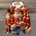 thumbnail image 1 of UPPADA Chandails à Capuche pour Femmes, Chandail à Capuche Graphique de Noël, Manches Longues, Cordon de Serrage, Chandails à Capuche Imprimés, Hauts à Manches Longues avec Poche, Chandails à Capuche pour Femmes, Design Graphique Multicolore, P, 1 of 3