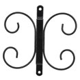 thumbnail image 1 of Wall Wine Glass Rack Upside Down Holder Hanging Shelf Home Kitchen Bar Decor Black, 1 of 5