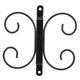 thumbnail image 1 of Wall Wine Glass Rack Upside Down Holder Hanging Shelf Home Kitchen Bar Decor Black, 1 of 5