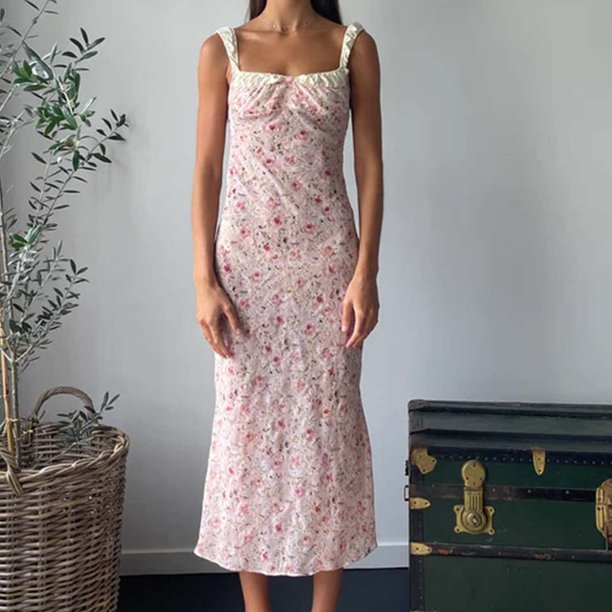 Y2K Ladies Sling Dress Lace Up Women Holiday Strap Dress Moda Mujer Vestidos FLhrweasw Nuevo