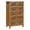 Brown, variant on Pemberly Row Solid Mango Wood 6-Drawer Tall Chest 54 Inch in Brown