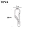 thumbnail image 2 of 10PCS Mini Hanging Buckle Spring Backpack Clasps EDC Keychain Camping Bottle Hooks Survival Gear, 2 of 5
