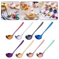 thumbnail image 2 of Kripyery Stainless Steel Soup Spoon Mirror Polishing Long Handle Food Grade Cooking Spoon Multifunctional Colorful Hot Pot Soup Spoon Kitchen Cookware Essential Tool, 2 of 8