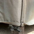 thumbnail image 4 of Budge Round Patio Table Cover, Large, 60"x28",Tan Tweed, English Garden, 4 of 8