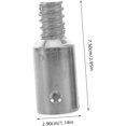 thumbnail image 2 of Kichvoe Threaded Tips Replacement for 25mm Extension Poles, Aluminum Alloy Compatible with Wood, Metal, and Aluminum Handles, Easy Screw and Rivet Mount for Home and Industrial Use, 2 of 8