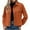Orange Jacket, variant on Qetyuw Womens Corduroy Jacket Button Down Shacket Tops Fashion Turndown Collar Cropped Jacket Fall Lightweight Long Sleeve Outerwear with Pockets
