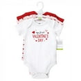 thumbnail image 2 of Hudson Baby Infant Girl Cotton Bodysuits, Valentine Sweetheart, 3-6 Months, 2 of 5