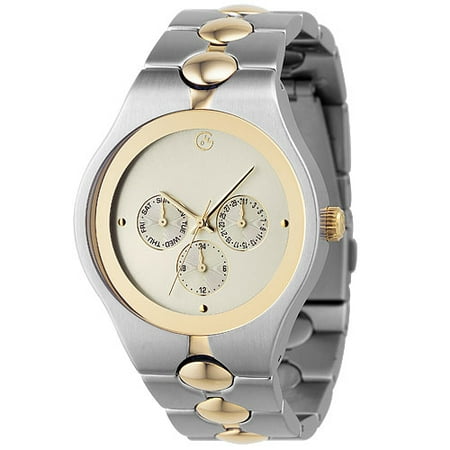 George Men's Stainless Steel Multi-Function Watch With Champagne Dial