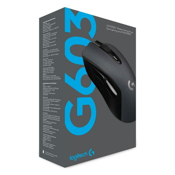 Logitech G603 Lightspeed USB Gaming Wireless Computer Mouse, Black - Walmart.com