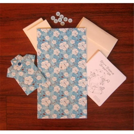Fun Foldables By Shirt Sleeve Greetings 1539 Blue Hibiscus Origami Greeting Card Kit