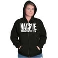 thumbnail image 3 of New Jersey Attitude Included Funny Unisex Fleece Graphic Zip Up Hoodie Brisco Brands 3X, 3 of 5
